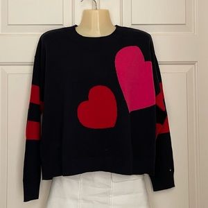 NWT Tommy Hilfiger Heart sweater -XS